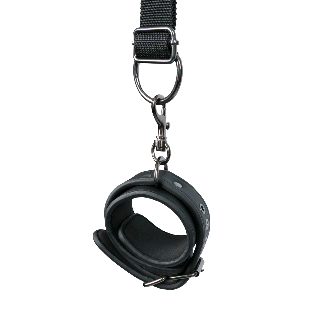 Beinpositioniergurt mit Nackenkissen und Knöchelfesseln – EasyToys Fetish