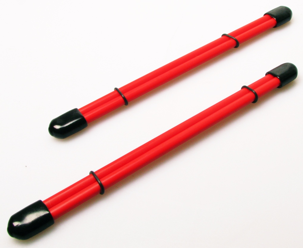 Riesen - Nippelspangen Zwingen Paar rot