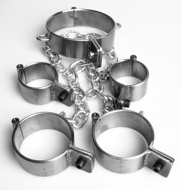 PRANGER METALL - Set Hals-, Hand- und Fußfessel Inbus