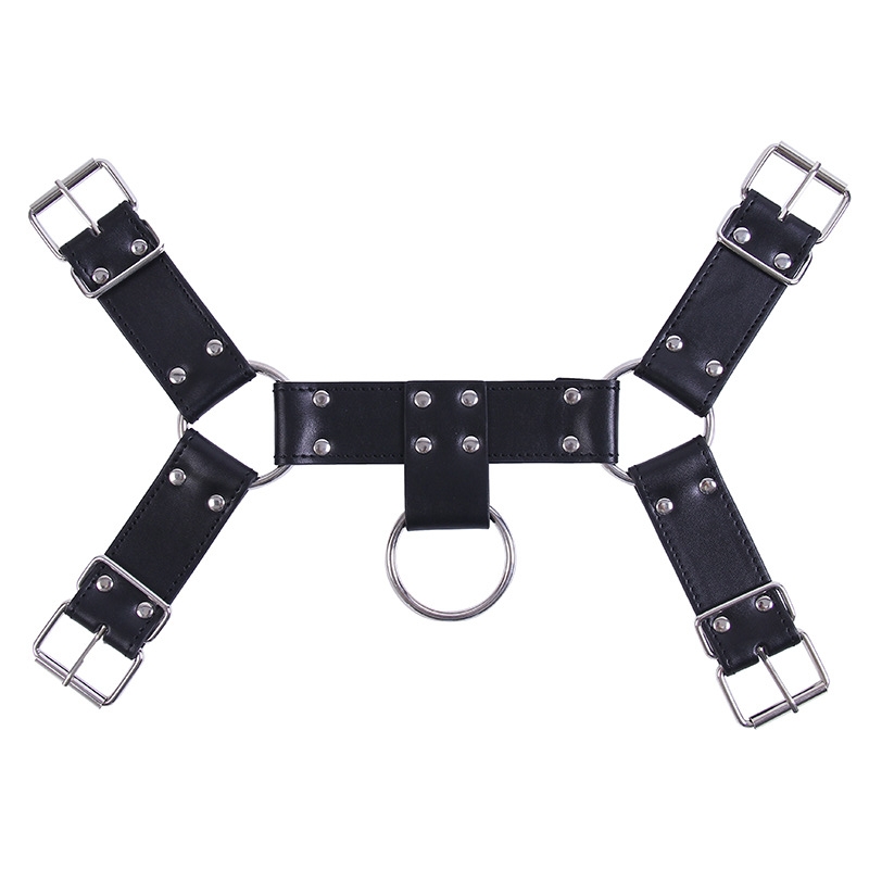 Harness PU-Leder Vegan Männer Schwarz