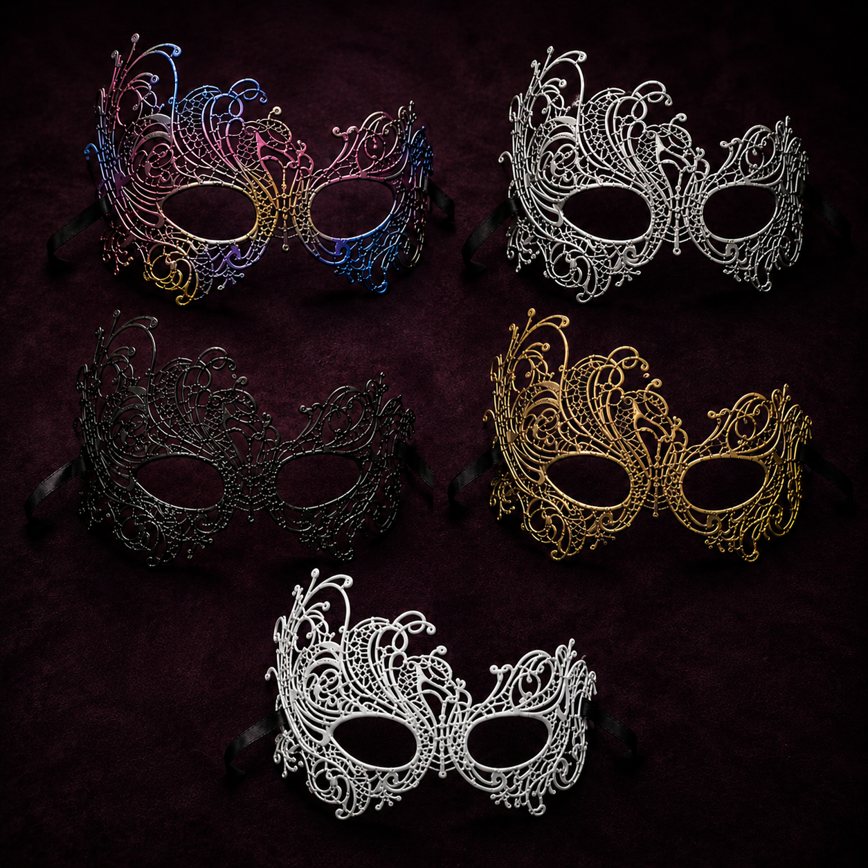 venezianische Maske in schwarz!