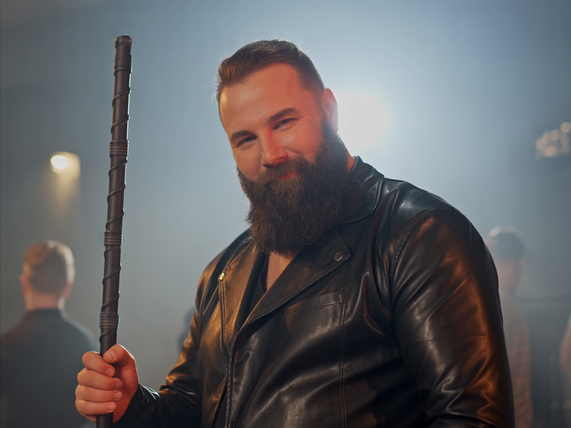 ROHRSTOCK - Extrem Rohrstock ohne Griff, schwarz, Exklusivwicklung, Ø ca. 20mm